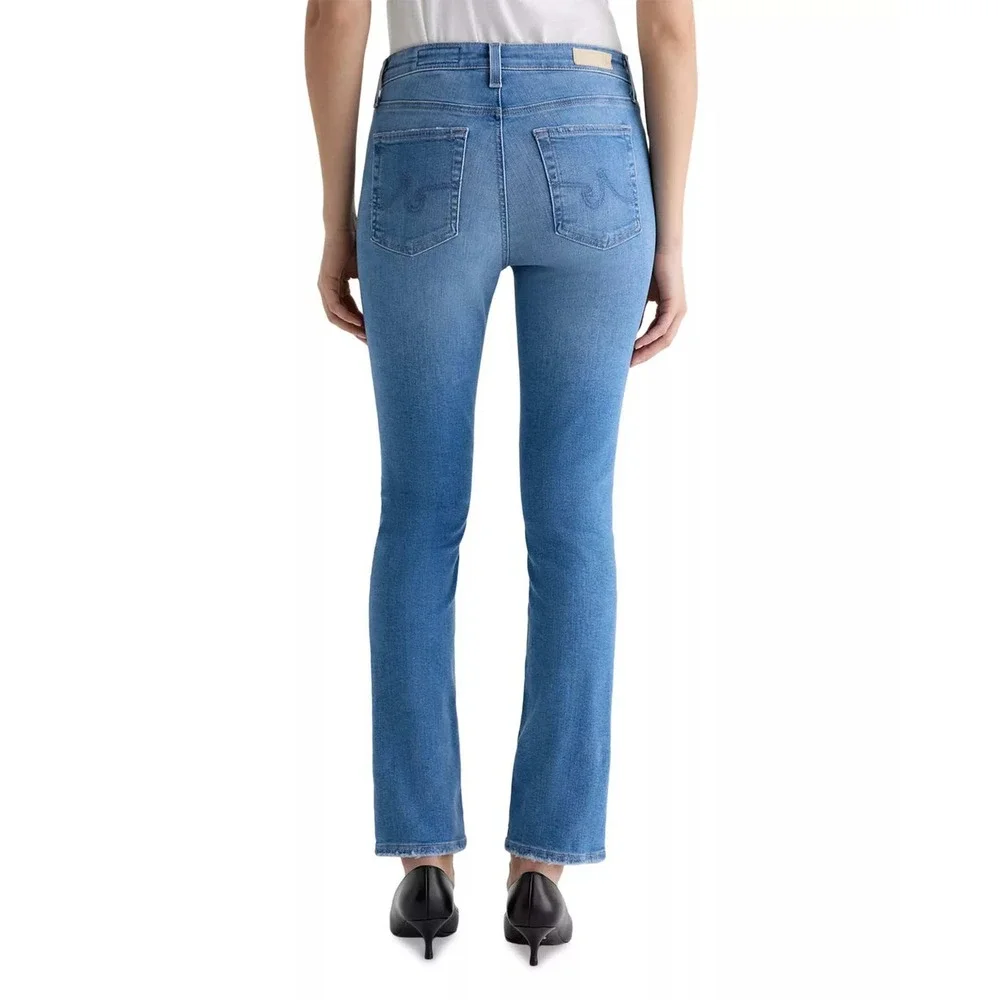 AG Adriano Goldschmied Mari High Rise Slim Straight Jeans in Minimalist Size 32